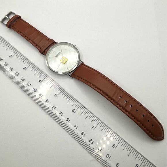 Silver & Brown Sprezza Men's Watch - Picture 4 of 5